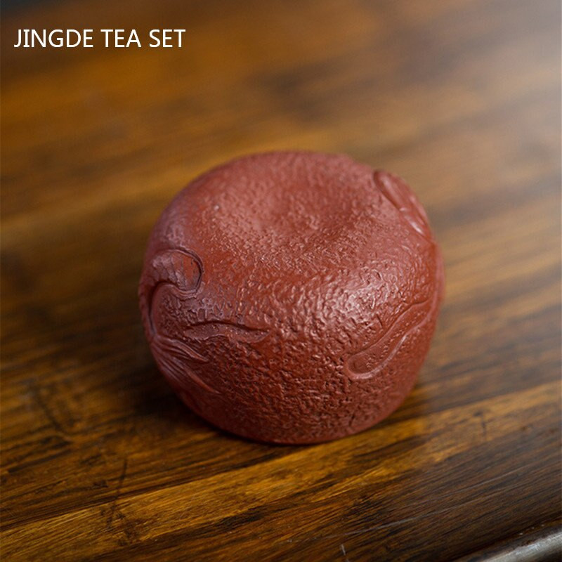 2db Sárkány mintás lila agyag teáscsésze Boutique Kézzel festett teástál Hagyományos teáskészlet Kiegészítők Háztartási személyes teáscsésze