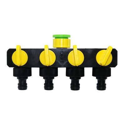 4 utas tömlőosztók 1/2"-3/4"-1" belső menettel Kerti tömlőcsatlakozók Európai szabvány menetes csaptelep adapter 1 db