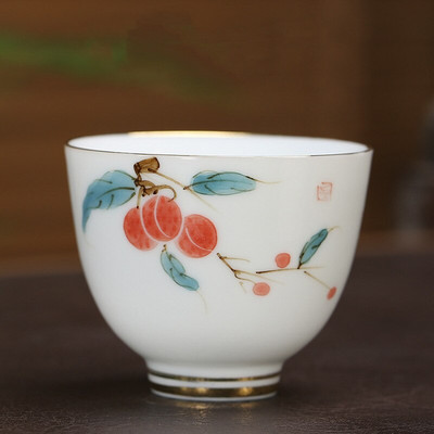 Kínai kerámia teáscsésze kézzel festett virágmintás butik teástál Meditációs teáscsésze Háztartási porcelán teáskészlet tartozékok