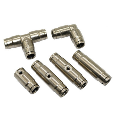 20Pcs 3/8" Quick Push In Connector OD 9,52mm Σύζευξη σωλήνων Υψηλής πίεσης Θαμπάδα Άρδευσης Εξωραϊσμός Εξωραϊσμός Εξαρτήματα συστήματος ψύξης