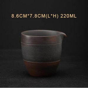 Pinny Purple Pottery Vintage Cha Hai Retro keramika Matine Fair Cup Kinų Kung Fu Gėrimų indai Jump Knife Process Arbatos paslauga