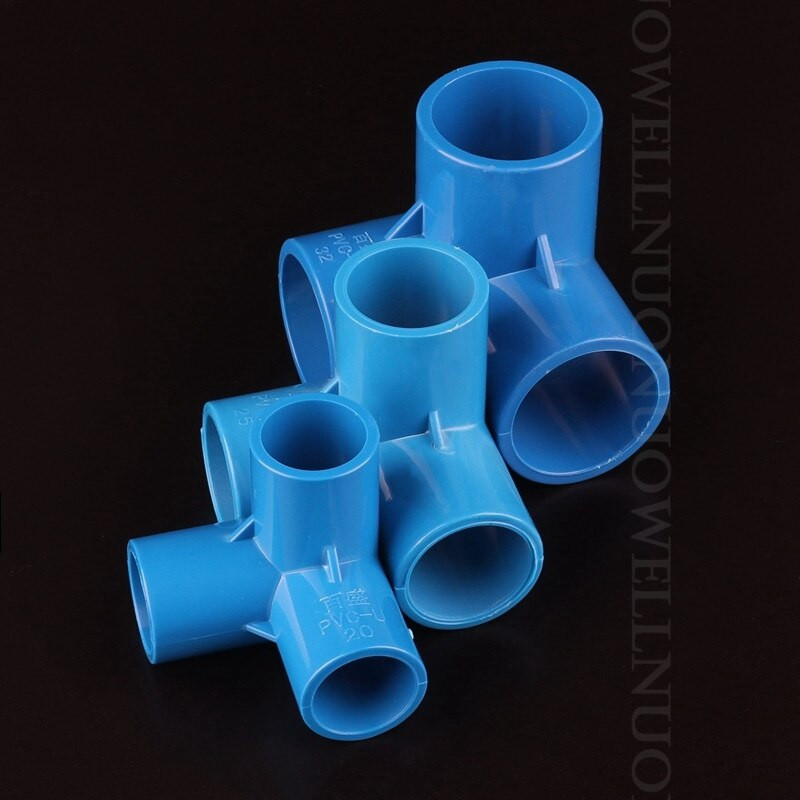 10db PVC csőcsatlakozók kerti öntözőcső adapter 20 25 32mm PVC háromdimenziós pólók beltéri vízellátó csőszerelvények
