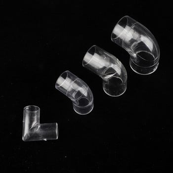 1/2/5/10pcs 90° Acrylic Ebow Connector Διαφανή εξαρτήματα σωλήνων Aquarium Water Tubo Joints Clear Plexiglass Tube Προμηθευτές