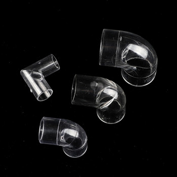 1/2/5/10pcs 90° Acrylic Ebow Connector Διαφανή εξαρτήματα σωλήνων Aquarium Water Tubo Joints Clear Plexiglass Tube Προμηθευτές