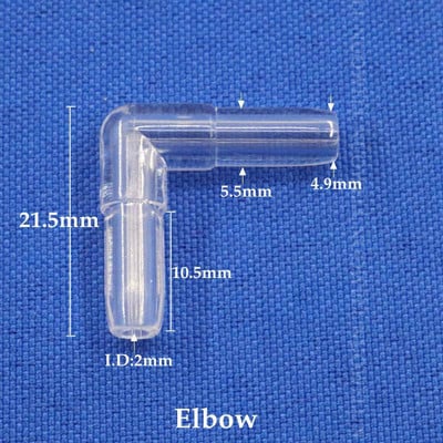200~5db 5mm-es átlátszó akril oxigéncső csatlakozók akváriumi akvárium légtömlő elosztó könyök póló elosztó csatlakozó