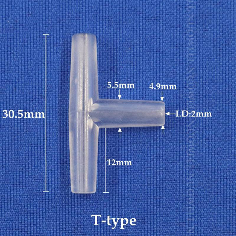 200~5db 5mm-es átlátszó akril oxigéncső csatlakozók akváriumi akvárium légtömlő elosztó könyök póló elosztó csatlakozó