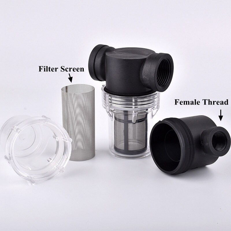 1/2 3/4 1 inch 40 ~ 80 ochiuri filtru ecran Filtru de udare de grădină Filtru de irigare iaz Filtru de irigare pentru acvariu rezervor de pește sitor pompă de apă 1 buc
