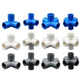 3 căi/4 căi/5 căi Tridimensionale Diametru interior 20 mm Conector PVC Racorduri pentru țevi de alimentare cu apă Conectori egali Imbinare din plastic