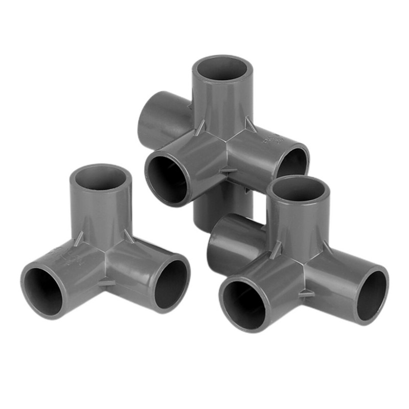 3 căi/4 căi/5 căi Tridimensionale Diametru interior 20 mm Conector PVC Racorduri pentru țevi de alimentare cu apă Conectori egali Imbinare din plastic
