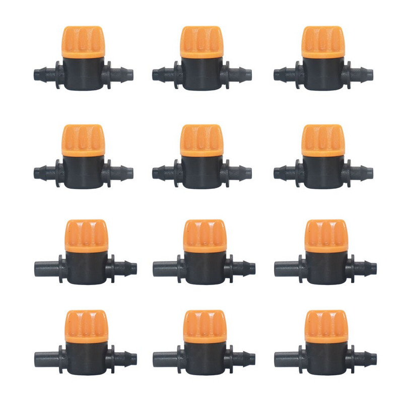 20-150 buc 4/7mm mini supapă cu bară de furtun robinet de grădină 1/4" până la 6 mm conector duză pentru ceață fitinguri pentru irigare prin picurare supapă de apă pentru țeavă
