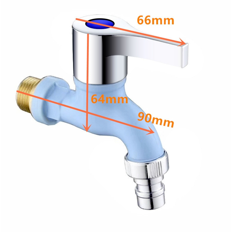 Sodo balkono vandens čiaupas 1/2 colio sriegio sieninis skalbimo mašinos maišytuvas Plastikinė vandens žarna greita jungtis