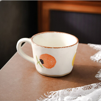 Cești de cafea din gresie în stil japonez, creativitate, cană de ceai retro, ceai, ceai de mare valoare, realizată manual, din ceramică.