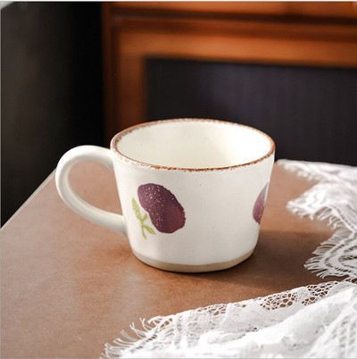 Cești de cafea din gresie în stil japonez, creativitate, cană de ceai retro, ceai, ceai de mare valoare, realizată manual, din ceramică.