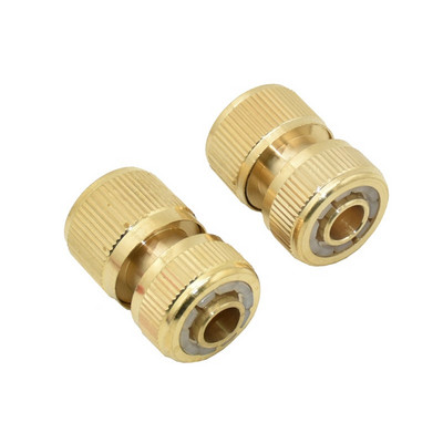 Ορειχάλκινος σωλήνας κήπου 1/2" Quick Connector σωλήνας 16mm waterstop Connector χάλκινος σωλήνας άρδευσης για νερό 1τεμ.