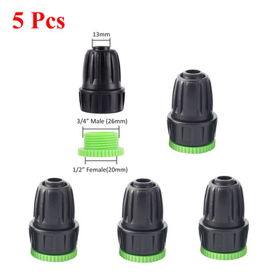 Laistymo jungiamųjų detalių rinkinys, skirtas sodo žemės ūkiui Automatinė laistymo mikro drėkinimo sistema 16 mm PE vamzdžių jungiamosios detalės 19 vnt.