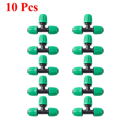 Laistymo jungiamųjų detalių rinkinys, skirtas sodo žemės ūkiui Automatinė laistymo mikro drėkinimo sistema 16 mm PE vamzdžių jungiamosios detalės 19 vnt.