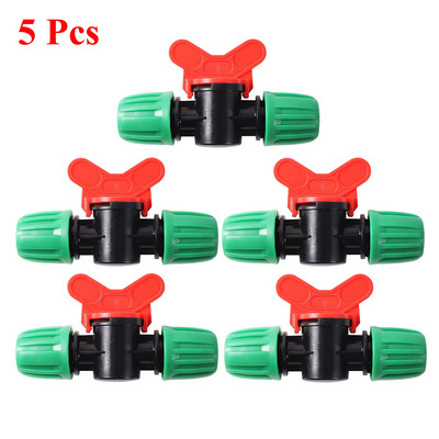 Laistymo jungiamųjų detalių rinkinys, skirtas sodo žemės ūkiui Automatinė laistymo mikro drėkinimo sistema 16 mm PE vamzdžių jungiamosios detalės 19 vnt.