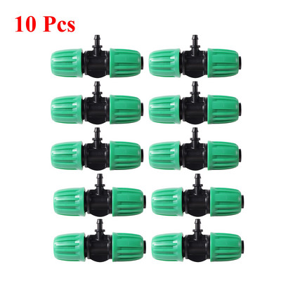 Laistymo jungiamųjų detalių rinkinys, skirtas sodo žemės ūkiui Automatinė laistymo mikro drėkinimo sistema 16 mm PE vamzdžių jungiamosios detalės 19 vnt.