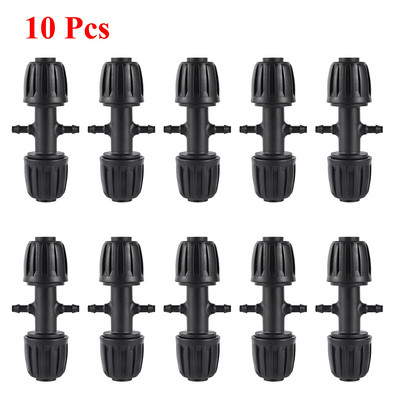 Laistymo jungiamųjų detalių rinkinys, skirtas sodo žemės ūkiui Automatinė laistymo mikro drėkinimo sistema 16 mm PE vamzdžių jungiamosios detalės 19 vnt.