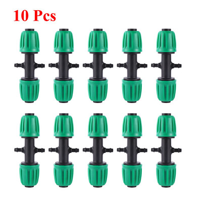 Laistymo jungiamųjų detalių rinkinys, skirtas sodo žemės ūkiui Automatinė laistymo mikro drėkinimo sistema 16 mm PE vamzdžių jungiamosios detalės 19 vnt.