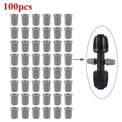 Laistymo jungiamųjų detalių rinkinys, skirtas sodo žemės ūkiui Automatinė laistymo mikro drėkinimo sistema 16 mm PE vamzdžių jungiamosios detalės 19 vnt.