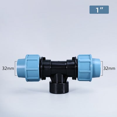 20 mm 25 mm 32 mm PE trišakiai jungtys Vamzdžių sąsaja 3 krypčių jungtys Vandentiekio jungiamosios detalės Namų sodo IBC vandens bako adapteris