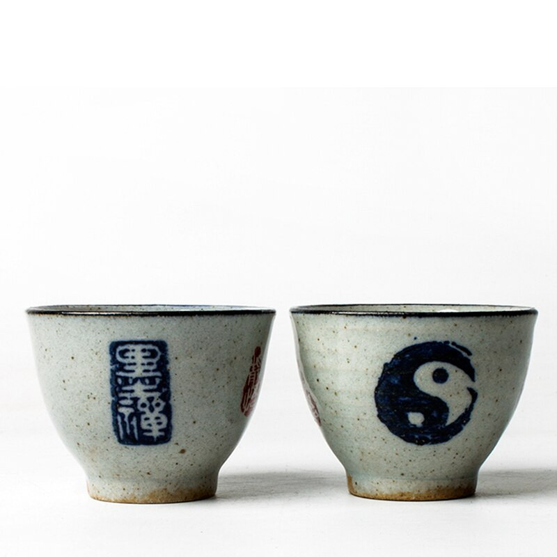 Vintage kínai tai chi kerámia csészék Gyönyörű boros tea csésze készlet teásedény teaszertartáshoz 65 ml teáscsésze antik kávés bögrék