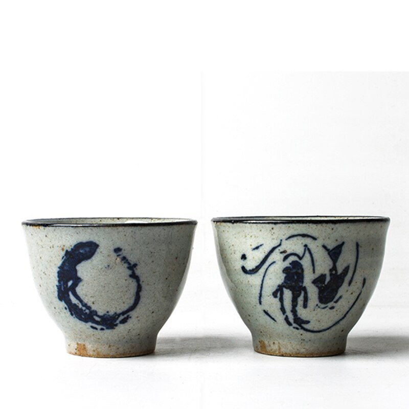 Vintage kínai tai chi kerámia csészék Gyönyörű boros tea csésze készlet teásedény teaszertartáshoz 65 ml teáscsésze antik kávés bögrék