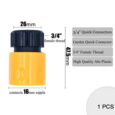 Kerti csapos öntözés 1/4" tömlőcső illesztő adapter 1/2" 1" 3/4" apa menetes univerzális mellbimbó ízület öntöző eszköz