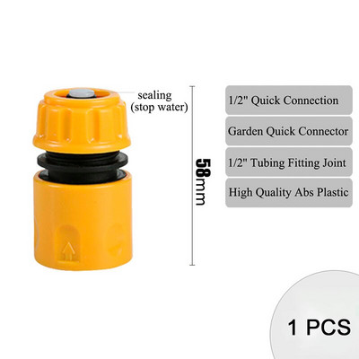 Kerti csapos öntözés 1/4" tömlőcső illesztő adapter 1/2" 1" 3/4" apa menetes univerzális mellbimbó ízület öntöző eszköz