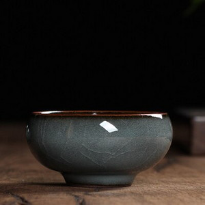 WIZAMONY 1 DB Kézzel készített Longquan celadon italos edény teaset teáscsésze teáskanna teáscsésze vas test Crackle Glaze kínai porcelán