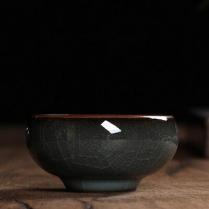 WIZAMONY 1 DB Kézzel készített Longquan celadon italos edény teaset teáscsésze teáskanna teáscsésze vas test Crackle Glaze kínai porcelán
