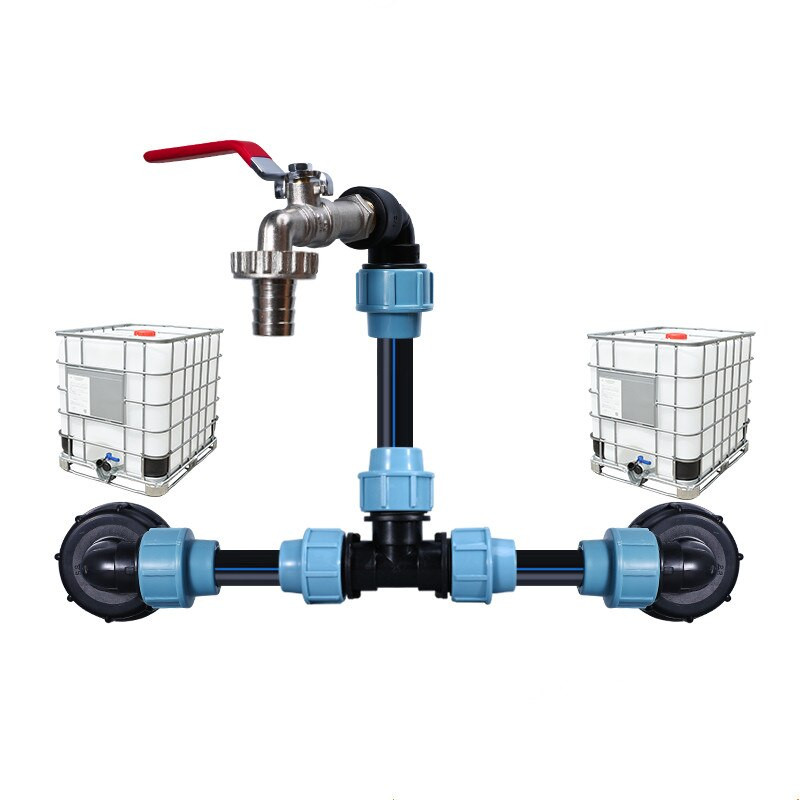1 DB IBC tartályadapter 1'' 3/4'' 1/2'' durva menetes víztartály szerelvények könyökös egyenes kimeneti tömlő adapter otthoni kerti szerelvények