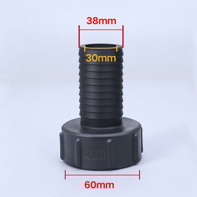 Storas S60x6 IBC bako adapteris šiurkščiavilnių sriegių vožtuvo jungiamosios detalės 1000 l vandens bako sodo žarnos jungtis Aukštos kokybės