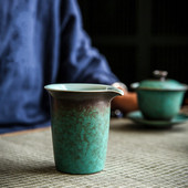 Kínai Fazekasvásár csésze teásbögrék Kung Fu Vintage tea tengeri zöld teáscsésze kemence csere teásedény teaszertartási edény