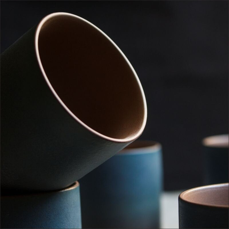 1db/3db Kínai kerámia teáscsésze fehér porcelán kávéscsészék Fazekas edények Egyszemélyes italos boros bögre teáscsésze nagykereskedelem