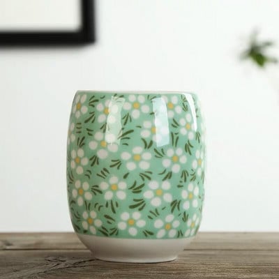 Japán stílusú nagy retro kék-fehér porcelán teáscsésze kung fu italos edények háztartási vizes bögre borospohár irodai teáscsészék