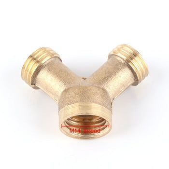 NuoNuoWell Brass M14*1.5 Εξαρτήματα ψεκαστήρα 3 κατευθύνσεων Σύνδεσμος ψεκαστήρα φυτοφαρμάκων για πότισμα φυτών άρδευσης κήπου