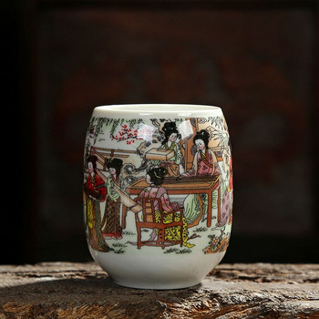 200ml Jing De Zhen Glaze Painting Μεγάλης χωρητικότητας Κεραμικό φλιτζάνι τσαγιού Πορσελάνινο φλιτζάνι τσαγιού Οικιακό σετ τσαγιού Κινέζικο Κουνγκ Φου