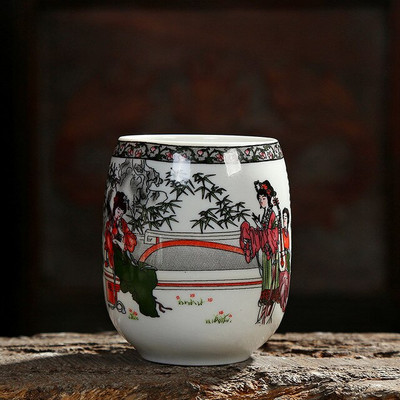 200 ml Jing De Zhen mázas festmény nagy kapacitású kerámia teáscsésze porcelán teáscsésze háztartási kínai kung fu csésze teáskészlet kellékek