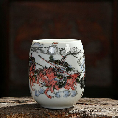 200 ml Jing De Zhen mázas festmény nagy kapacitású kerámia teáscsésze porcelán teáscsésze háztartási kínai kung fu csésze teáskészlet kellékek