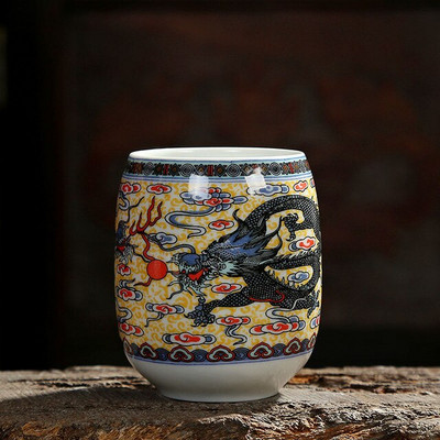 200 ml Jing De Zhen mázas festmény nagy kapacitású kerámia teáscsésze porcelán teáscsésze háztartási kínai kung fu csésze teáskészlet kellékek