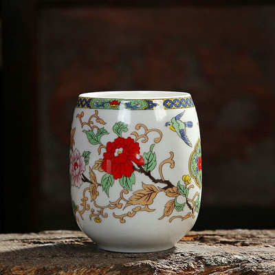 200 ml Jing De Zhen mázas festmény nagy kapacitású kerámia teáscsésze porcelán teáscsésze háztartási kínai kung fu csésze teáskészlet kellékek