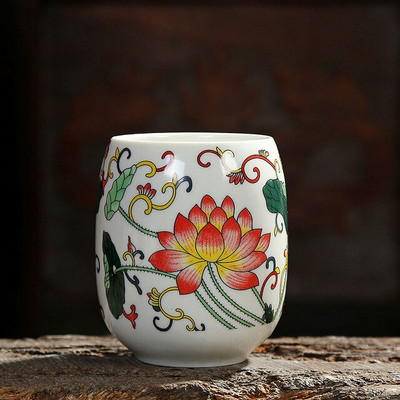 200 ml Jing De Zhen mázas festmény nagy kapacitású kerámia teáscsésze porcelán teáscsésze háztartási kínai kung fu csésze teáskészlet kellékek