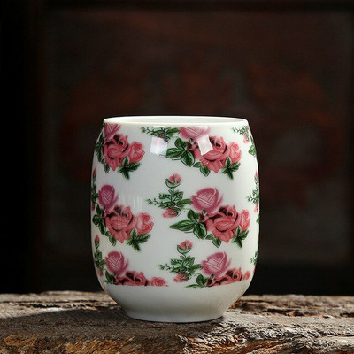 200 ml Jing De Zhen mázas festmény nagy kapacitású kerámia teáscsésze porcelán teáscsésze háztartási kínai kung fu csésze teáskészlet kellékek