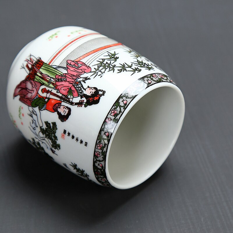 200 ml Jing De Zhen mázas festmény nagy kapacitású kerámia teáscsésze porcelán teáscsésze háztartási kínai kung fu csésze teáskészlet kellékek