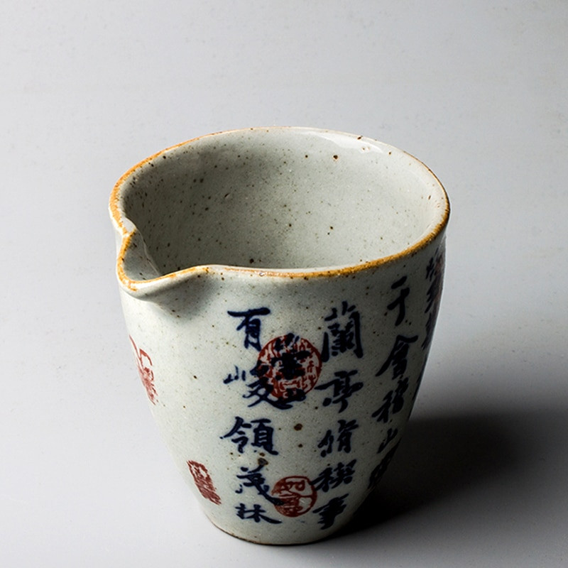 Caligrafie antică chinezească Târg de ceramică ceașcă căni de ceai Kung Fu set de ceai ceașcă de ceai ustensil pentru ceremonie ceai vintage ceai mare 200 ml