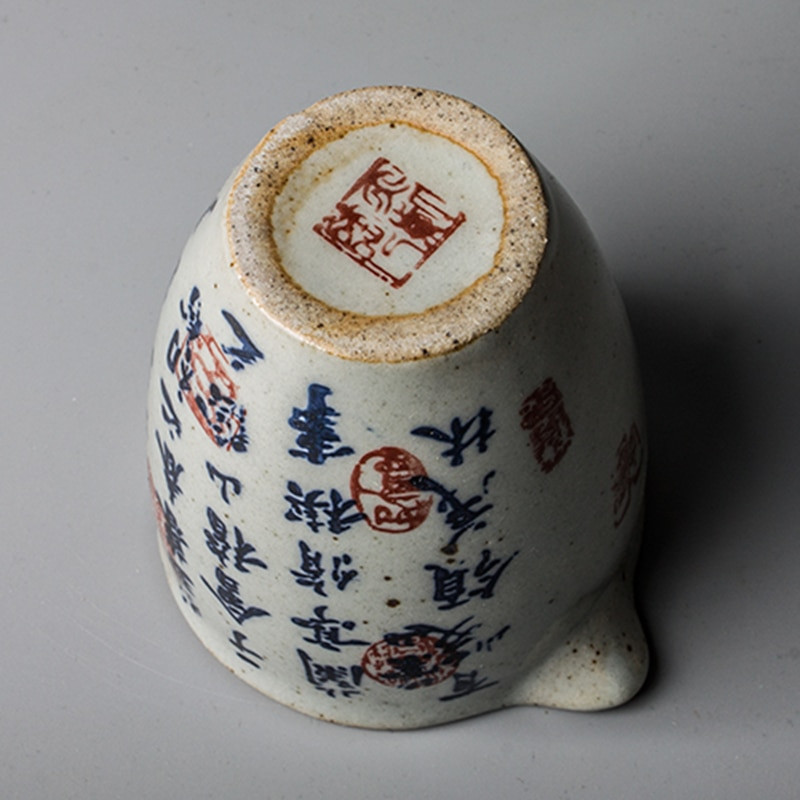 Caligrafie antică chinezească Târg de ceramică ceașcă căni de ceai Kung Fu set de ceai ceașcă de ceai ustensil pentru ceremonie ceai vintage ceai mare 200 ml