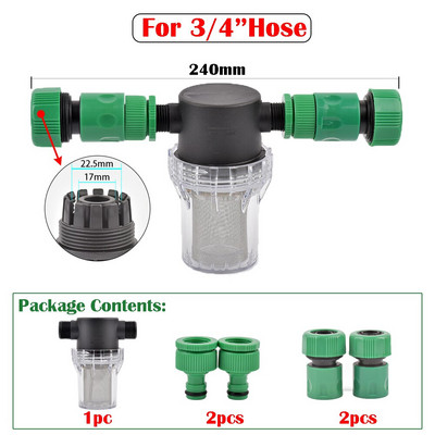 1/2 3/4 hüvelykes kerti öntözés 40 mesh szűrő Mezőgazdaság öntözőtömlő szűrő Vízcső gyorscsatlakozó autómosó vízszivattyú
