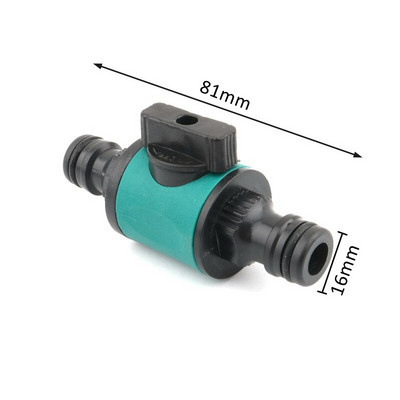 1 buc. conector rapid de 1/2 inch la 16 mm cu supapă, cuplaje rapide pentru irigarea grădinii, accesorii pentru țevi de udare pentru grădină.
